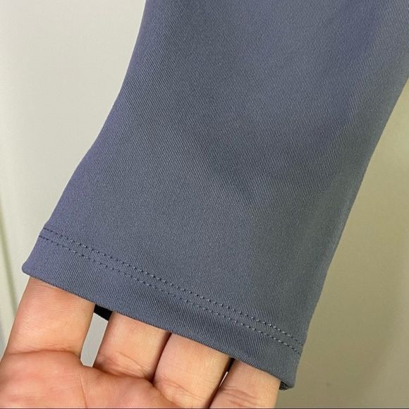 Zella stretch long sleeve zip up jacket blue/grey - Picture 5 of 6